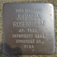 Stolperstein dedicated to Johanna Rosenbaum