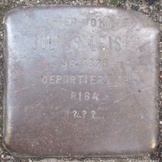 Stolperstein dedicated to Julius Leiser