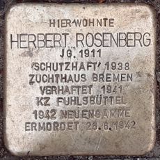 Stolperstein en memoria de Herbert Rosenberg
