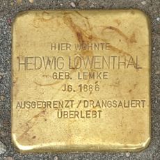 Stolperstein en memoria de Hedwig Löwenthal