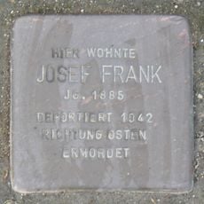 Stolperstein dedicated to Josef Frank