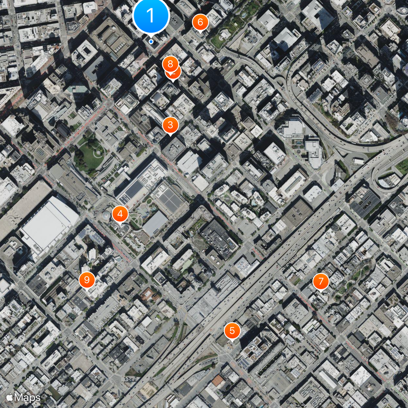 Academy of Art University Mapa