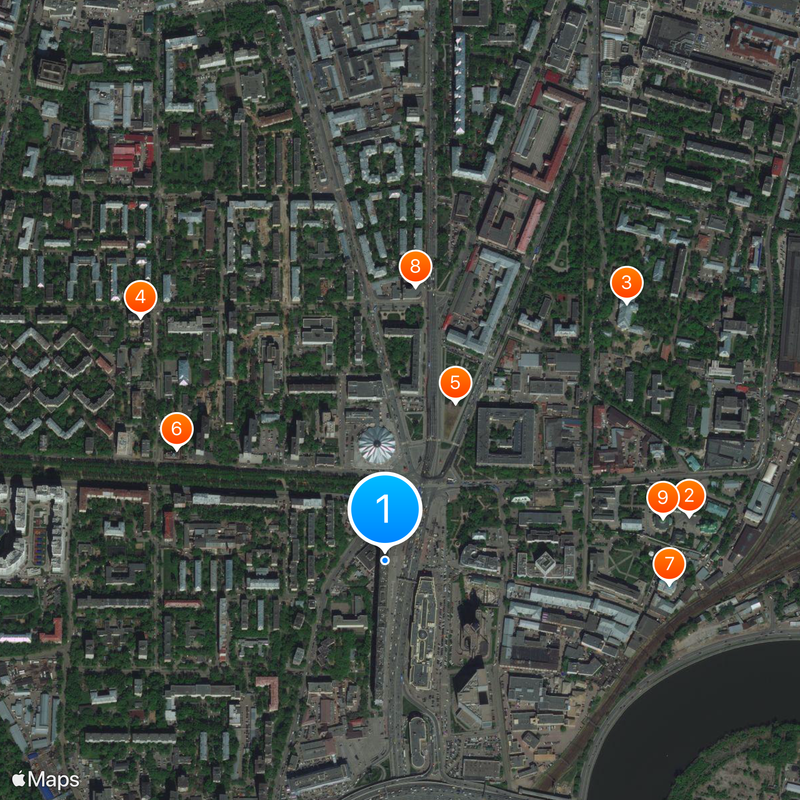 Bolshaya Tulskaya Street, 2 Karte