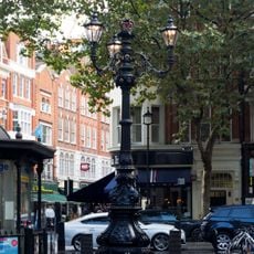 Ventilation Lamp Standard Numbered 35 On Island North Of Irving Street