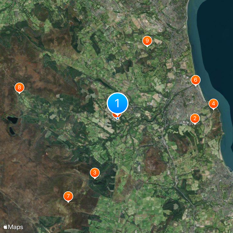 Powerscourt Estate Kaart