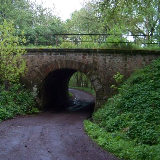 Železniční most jihozápadně od stanice Chlumec u Chabařovic