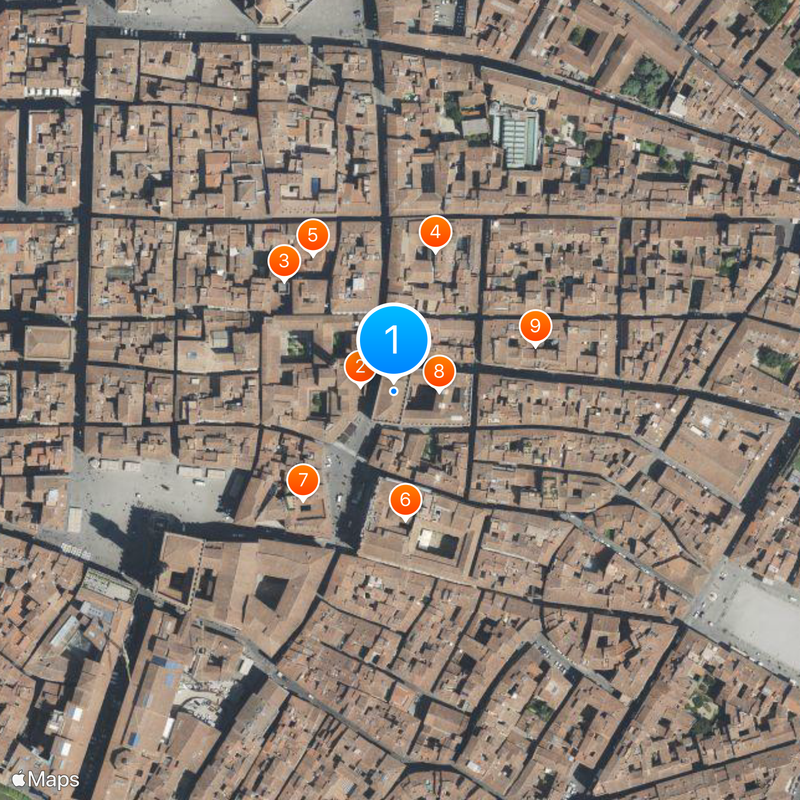 Museo nazionale del Bargello Karte