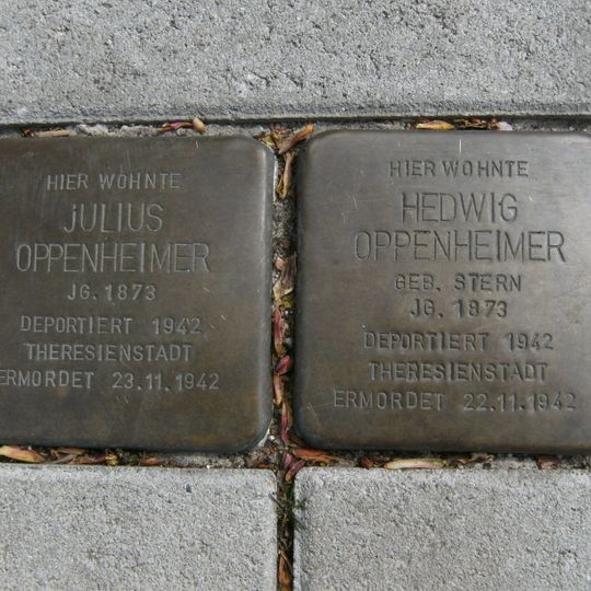 Stolperstein en memoria de Hedwig Oppenheimer