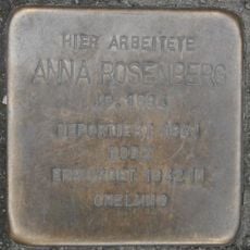 Stolperstein em memória de Anna Rosenberg