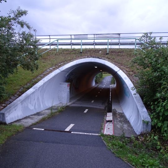 Podchod pod Drnovskou ulicí v MÚK Ruzyně