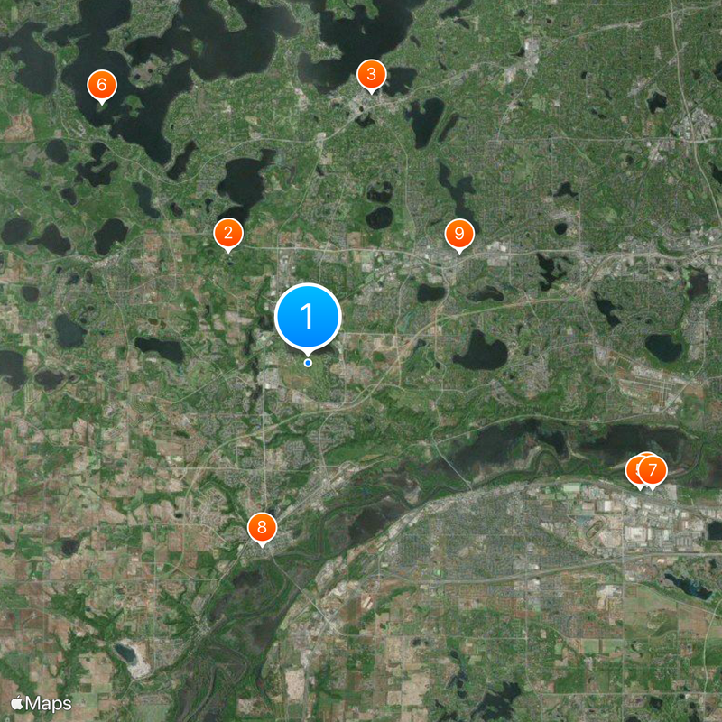 Hazeltine National Golf Club Mappa