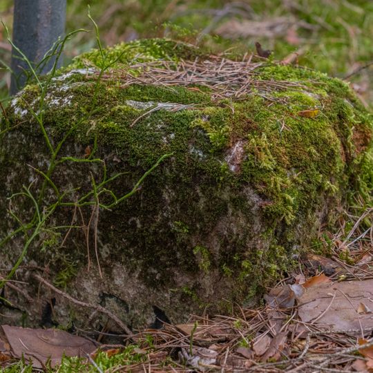 Grenzstein Obere Gemeinde; Pfalzwiesenweg, Alter Zirndorfer Weg; Fünfzigmorgen in Fürth