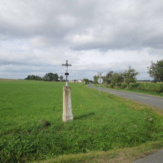 Kříž jižně od Petrovic u křižovatky