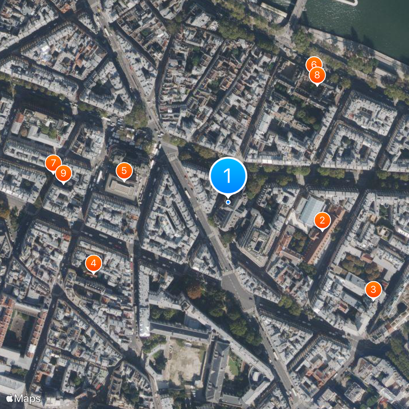 St-Nicolas-du-Chardonnet Karte