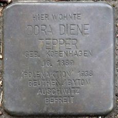 Stolperstein em memória de Dora Diene Tepper