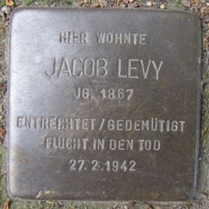 Stolperstein en memoria de Jacob Levy