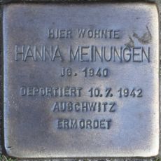 Stolperstein dedicated to Hanna Meinungen