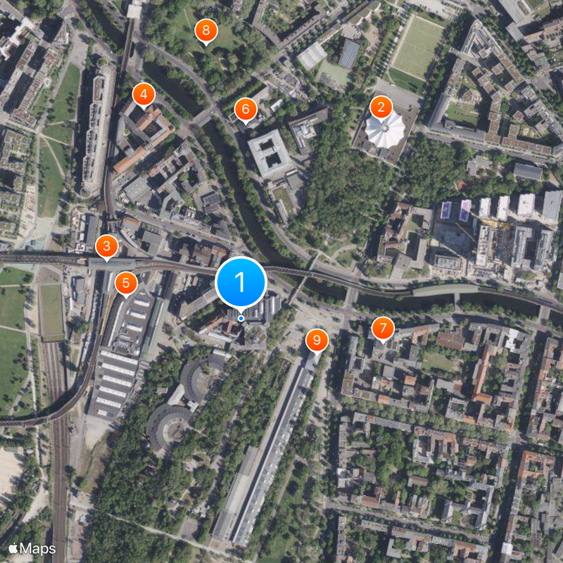 German Museum of Technology Map