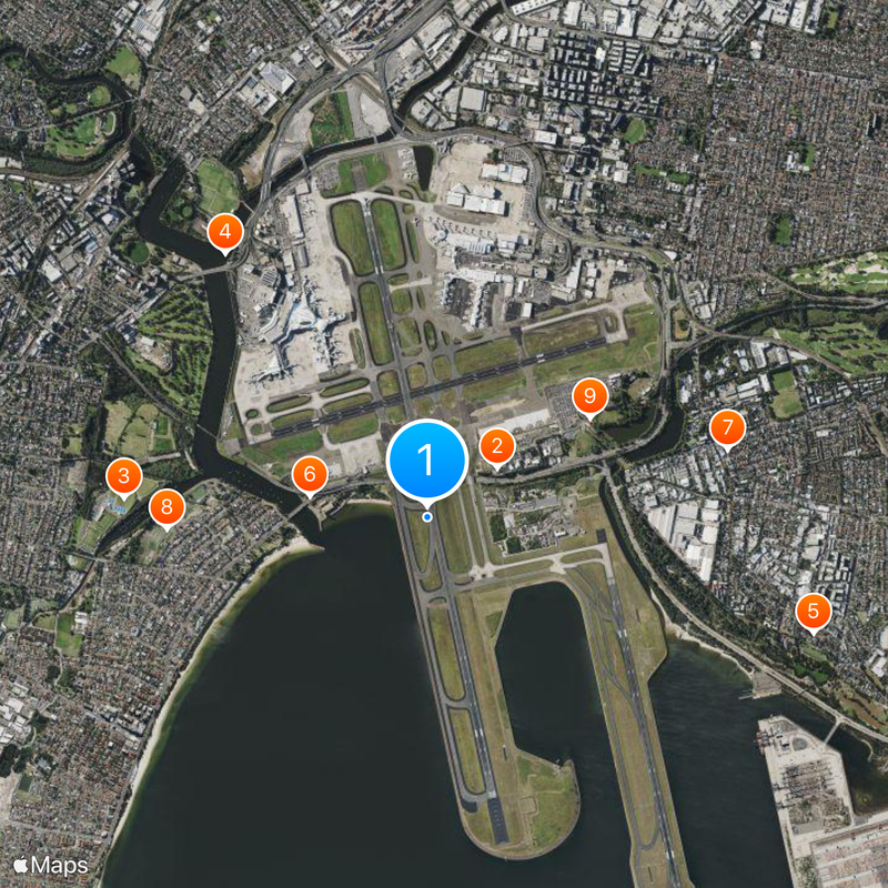 Sydney Airport Map