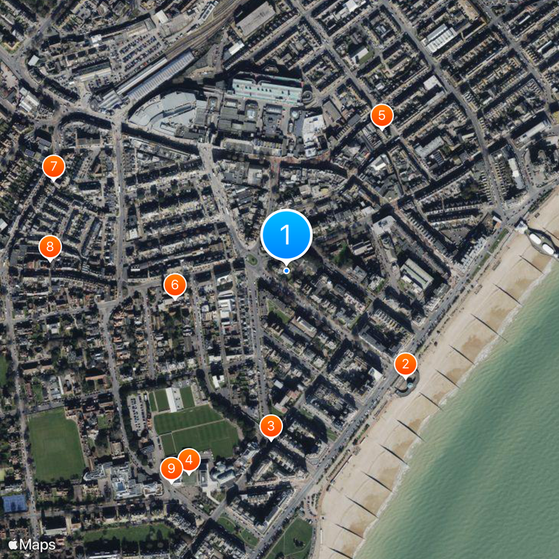 Eastbourne Mapa