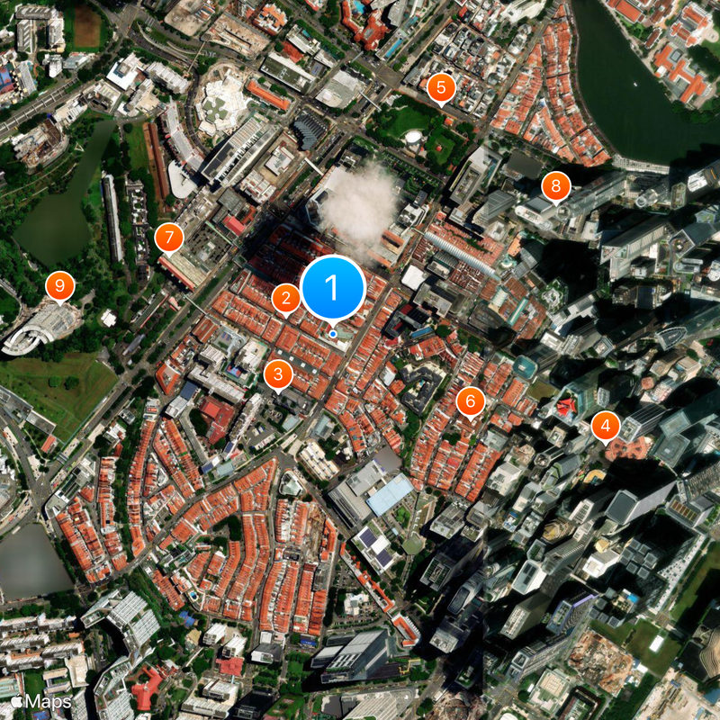 Sri Mariamman Temple, Singapore Mapa