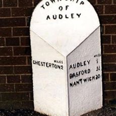 Mile post at grid reference SK 805 510