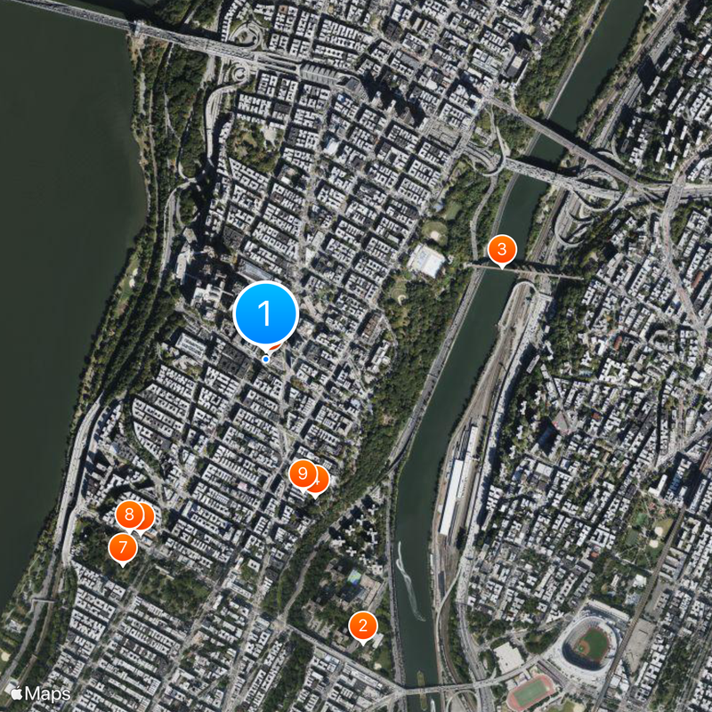 Audubon Ballroom Map