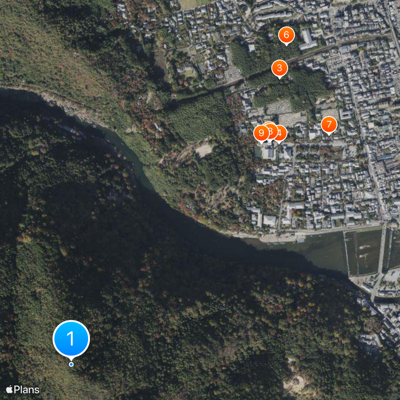 Bambouseraie d'Arashiyama Carte