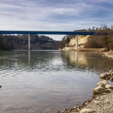 Pont de la Madeleine sur le lac de Schiffenen
