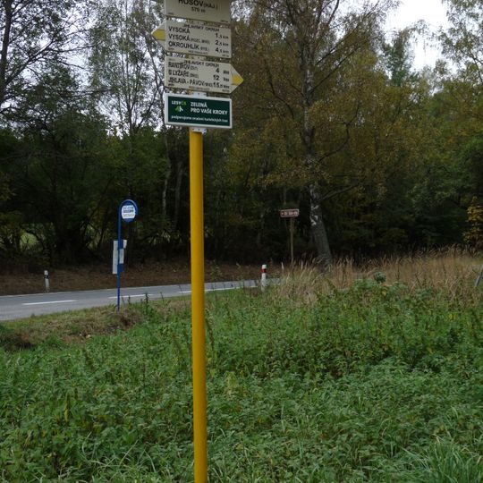 Rozcestník Hosov - hájovna