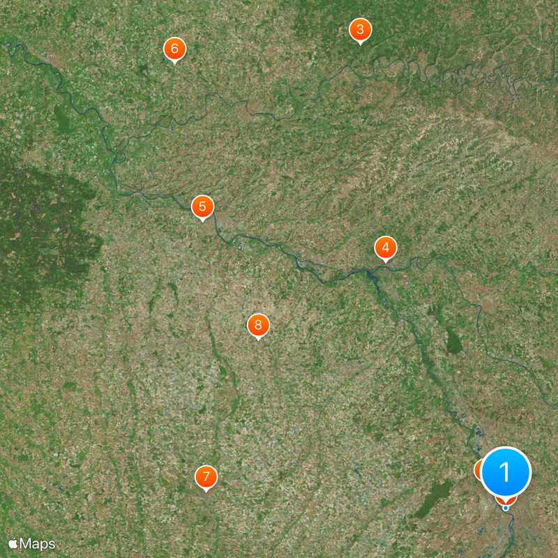 Canal de Garonne Map