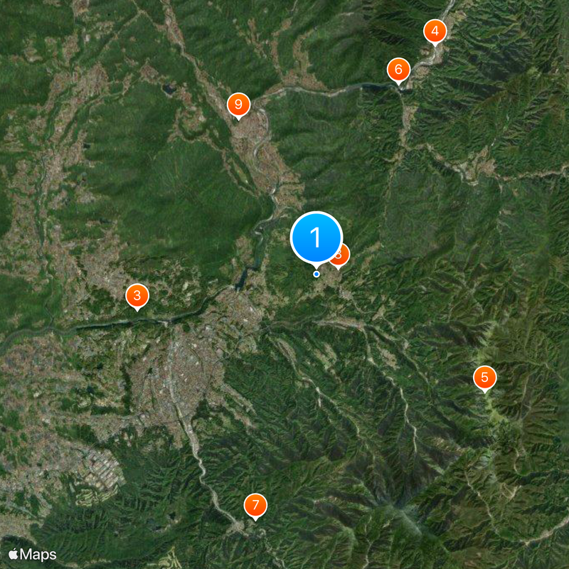 Magome-juku Map