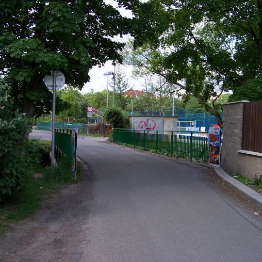 Bridge of K prádelně street over the Botič