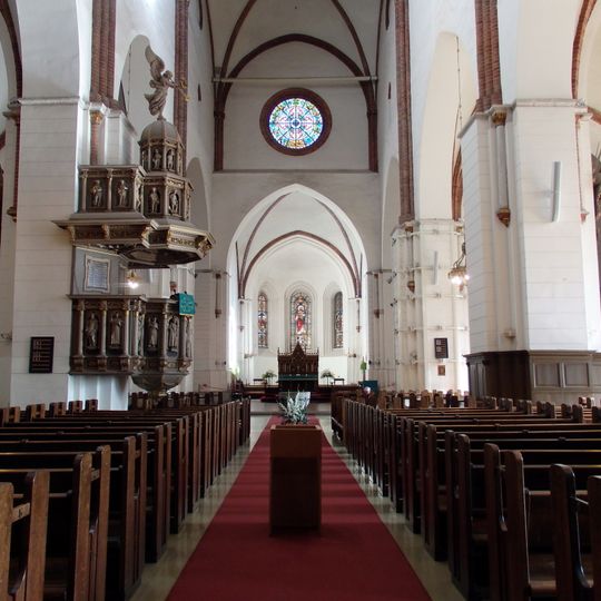 Interior of Cathedral of Holy Mary in Riga