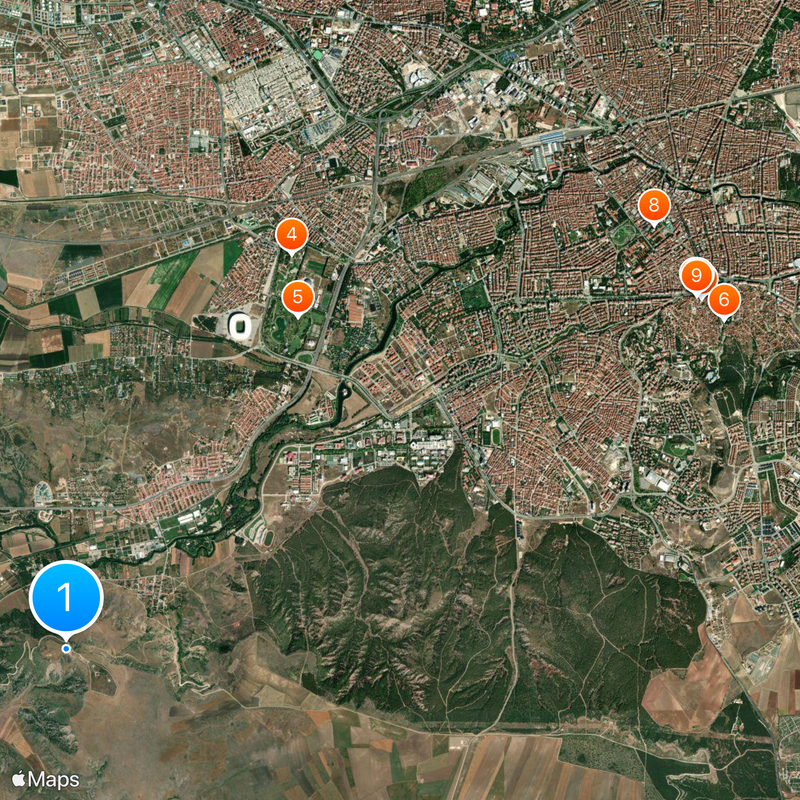 Karacahisar Castle Map
