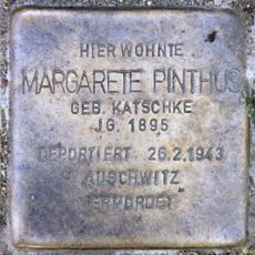 Stolperstein en memoria de Margarete Pinthus
