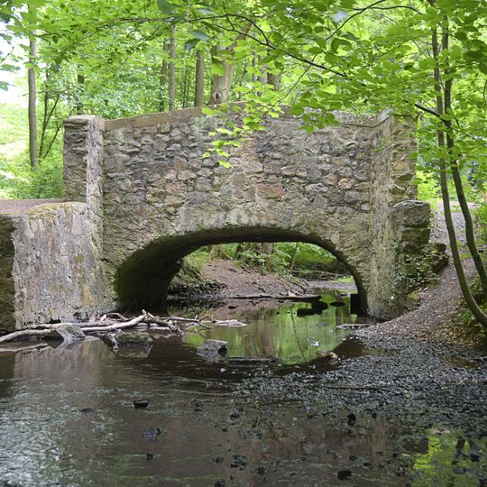Kanal und Brücke am Sorgenlos