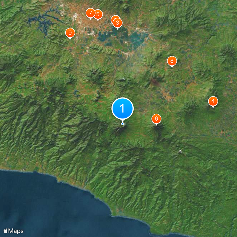 Gunung Papandayan Map
