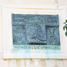 Plaque to Jan Hus in Ledčice
