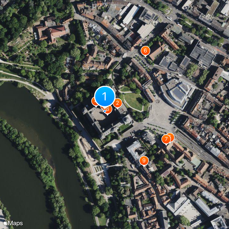 Schloss Johannisburg Map