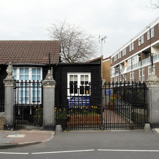 Gate Piers And Iron Railings At Columbia Market Nursery School