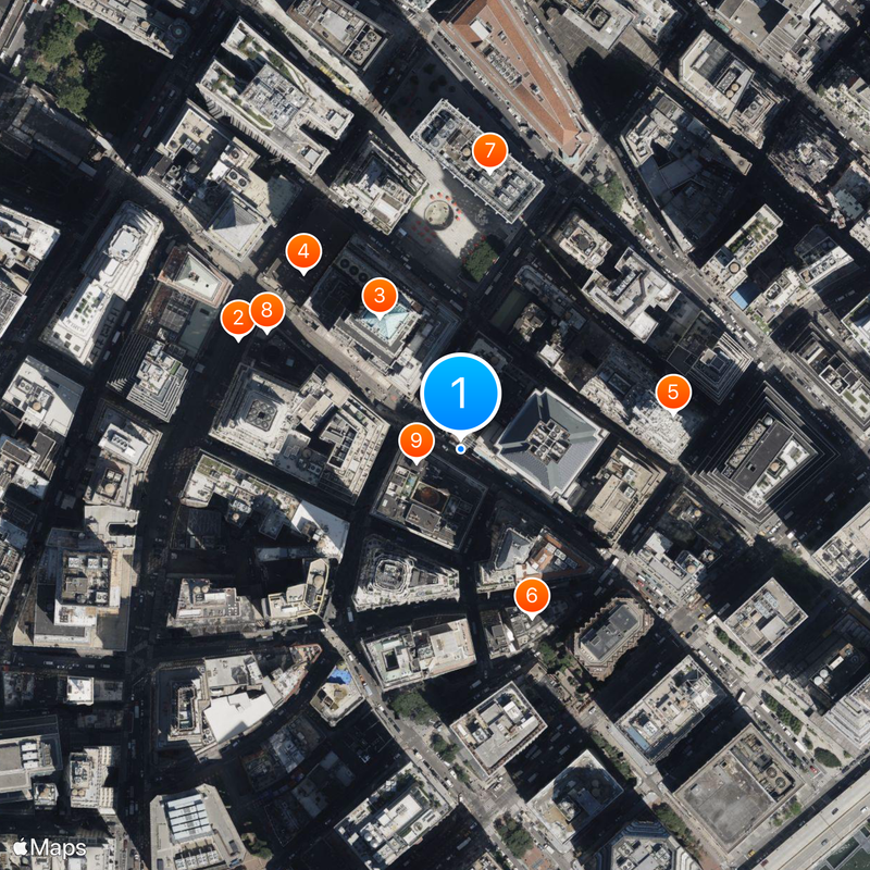 Wall Street Map