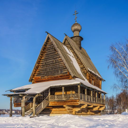 Saint Nicholas church from the village of Glotovo