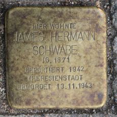 Stolperstein dedicated to James Hermann Schwabe