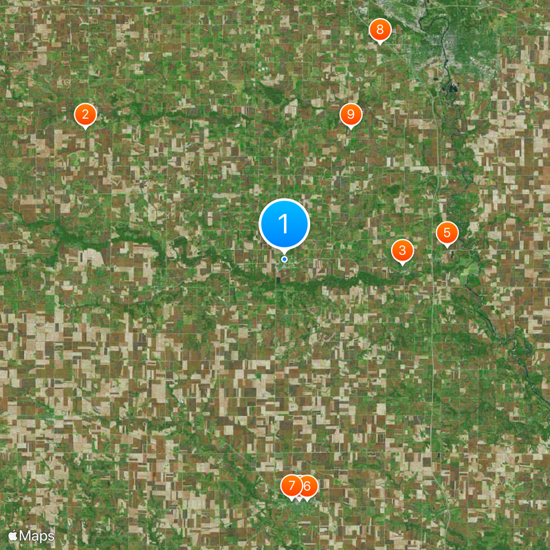 Kalona Map