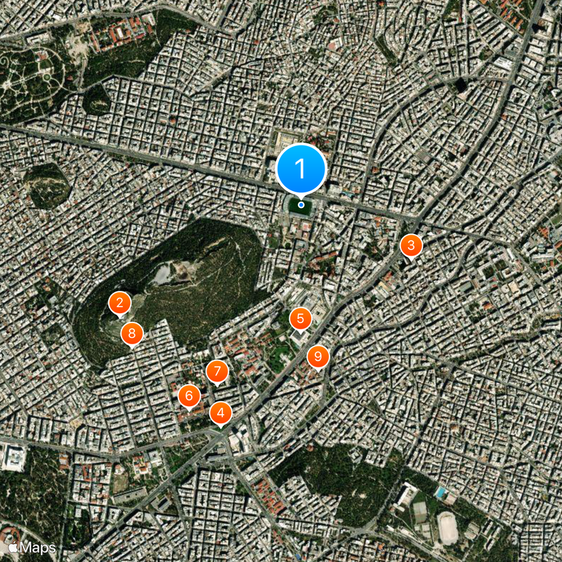 Stade Apóstolos-Nikolaïdis Carte