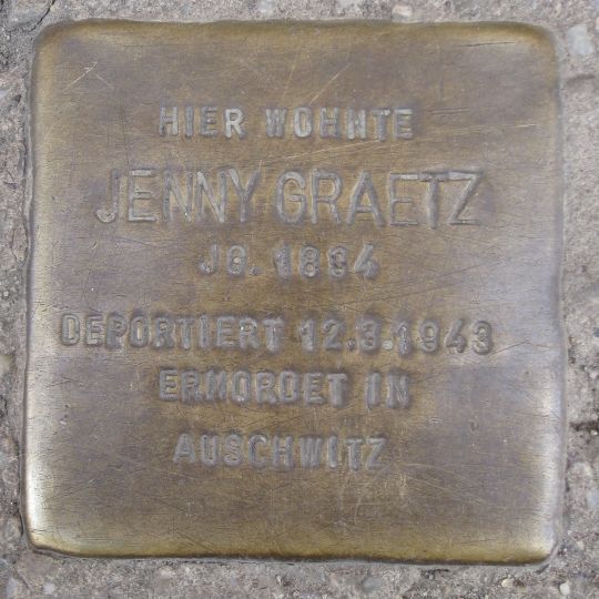 Stolperstein für Jenny Graetz