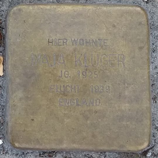 Stolperstein em memória de Maja Kluger