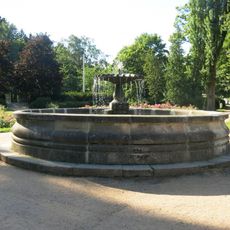 Kašna v parku u nemocnice v Mariánských Lázních