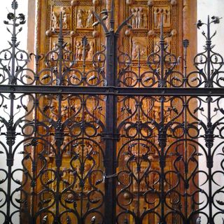 Wooden door of St. Maria im Kapitol